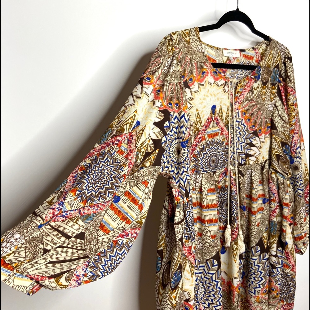 colorful umgee tunic dress